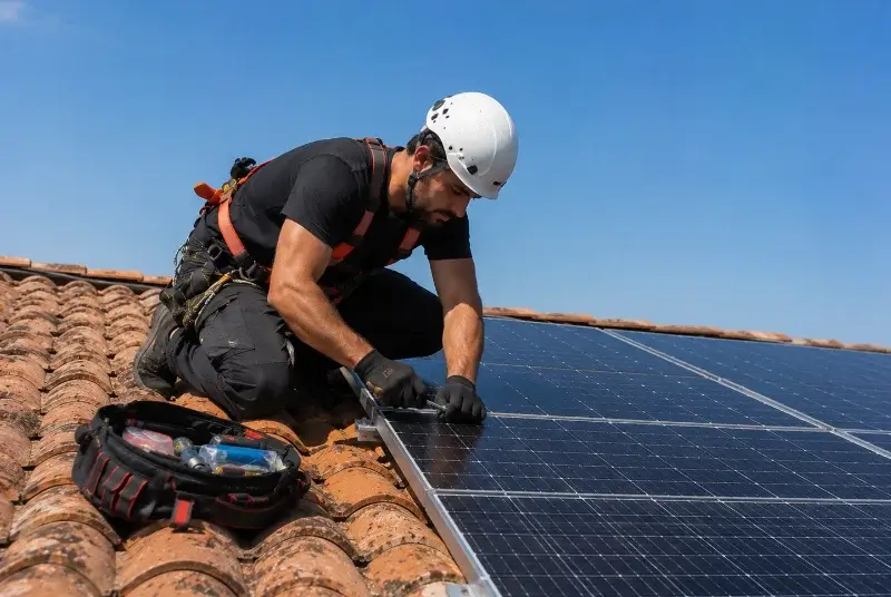 Maintenance et monitoring de panneaux solaires à Pecquencourt
