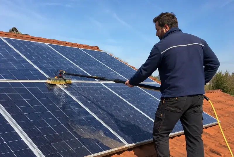 Nettoyage et entretien de panneaux solaires à Pecquencourt